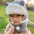 thumbnail image 4 of Chapeau pour Bébé Protection des Oreilles Mignon Extra Épais Chaud Couvre-Chef pour Enfant pour l'Hiver, 4 of 10