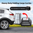 thumbnail image 4 of Steel Hitch Mount Cargo Basket with Rust-Resistant Bag for Truck RV SUV Use, 60x24x14 Inch Heavy-Duty Steel Cargo Rack Rear Luggage Holder Basket, Cargo Carrier, Vehicle Cargo Basket, 500 LBS, 4 of 7