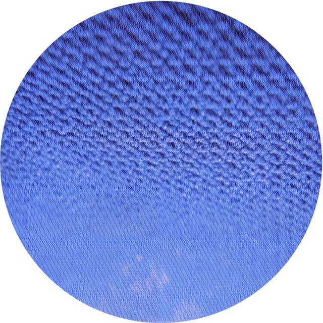 Ahgly Tapis Rond Lavable en Machine Intérieur Transitionnel Bleu Ciel, 6 Pieds Rond