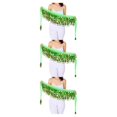 thumbnail image 4 of QualitChoice Wide Application And Durable Sequined Belly Dance Hip Scarf For Performances Waist Automatic light green 3Set, 4 of 6