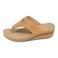 thumbnail image 2 of IUJSOY Comfortable Flip Flops for Women with Arch Support 2025 Dressy Wedge Sandals Beach Shoes, 2 of 9