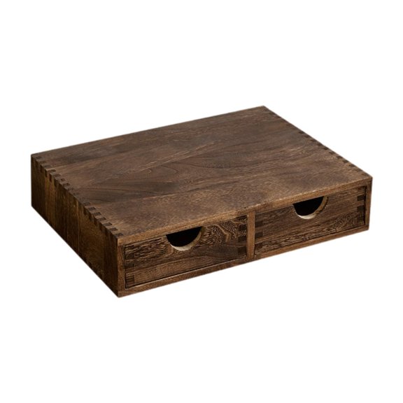 Mornei Support de Dosettes de Café, Organisateur Rustique en Bois pour Dosettes de Café pour Comptoir de Cuisine et Bar, Brun