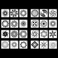 thumbnail image 1 of 24PCS Painting Stencil DIY Mandala Pattern Drawing Template Journal Stencil, 1 of 10