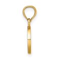 thumbnail image 2 of Diamond2Deal 14K Yellow Gold Block Letter O Initial Pendant for Women, 2 of 6