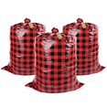 thumbnail image 1 of MesaSe 3Pcs Gift Packing Bag Large Capacity Space-saving Reusable Plastic Merry Christmas Santa Claus Gift Bag for Home, 1 of 8