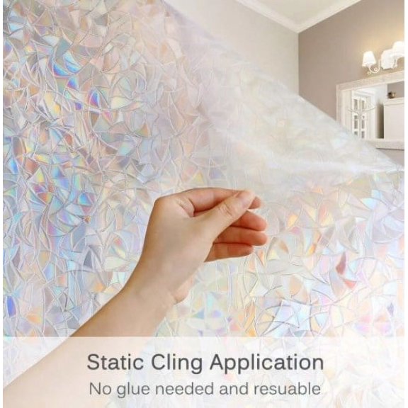 Nsxcdh Deals of The Day Colorful Frosted Window Film - Electrostatic Glue Glass Sticker for Bathroom And toilet, Light Opaque Privacy Window Film, Decorative Glass Film for Home Decor