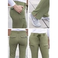 thumbnail image 4 of Adar Pro Pantalon d'Uniforme Ajusté à Jambe Fuselée pour Femmes, Olive Chiné, m, 4 of 7