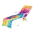 thumbnail image 2 of LSLJS Beach Chair Cover with Side Pockets, Microfiber Chaise Lounge Chair Towel Cover for Sun Lounger Pool Sunbathing Garden Beach Hotel, Easy To Carry Around, 2 of 6