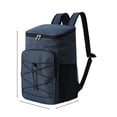 thumbnail image 3 of Insulated Backpack Cooler, Large Capacity Leakproof Bag, Adjustable Shoulder Straps, Breathable Mesh Back, for Outdoor Activities, Commuting, 3 of 7