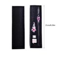 thumbnail image 2 of Gkeoshab Stylo Verre Calligraphie Stylo Trempé et Encre Ensemble Stylo Cristal Trempé avec Encre et Support pour Écrire Décoration Artistique Cadeau 5ml Maison & Jardin, 2 of 2