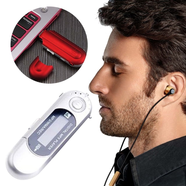 Lecteur MP3 à Brancher Directement USB - 4 Go/8 Go, Radio FM, Pile Remplaçable