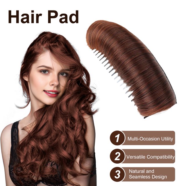 3 Pcs Invisible Hair Pad Natural Hair Base Bump Clip Hair Styling Insert Tool for Volume DIY Heighten Hair Accessory