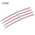 thumbnail image 2 of Unique Bargains 90mm Length PVC Coated Stainless Steel Keyring Loop Cable Pink 4 Count, 2 of 6
