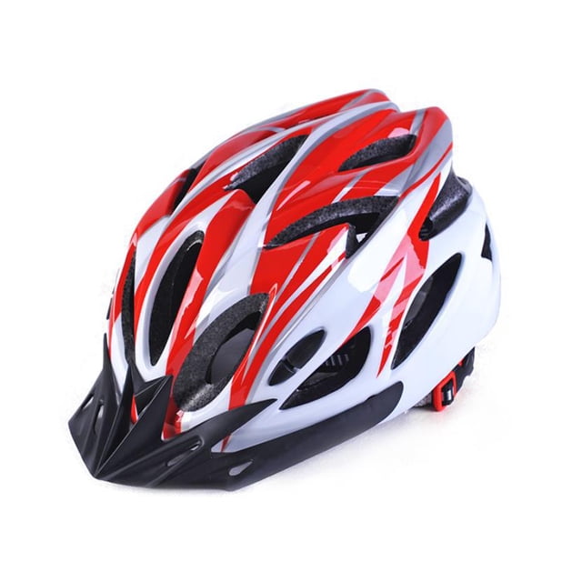 maskred Lightweight Mens Cycle - Comfortable Lining Hollow Impact Resistance PC Adjustable Soft Texture High Density Red White 5Set