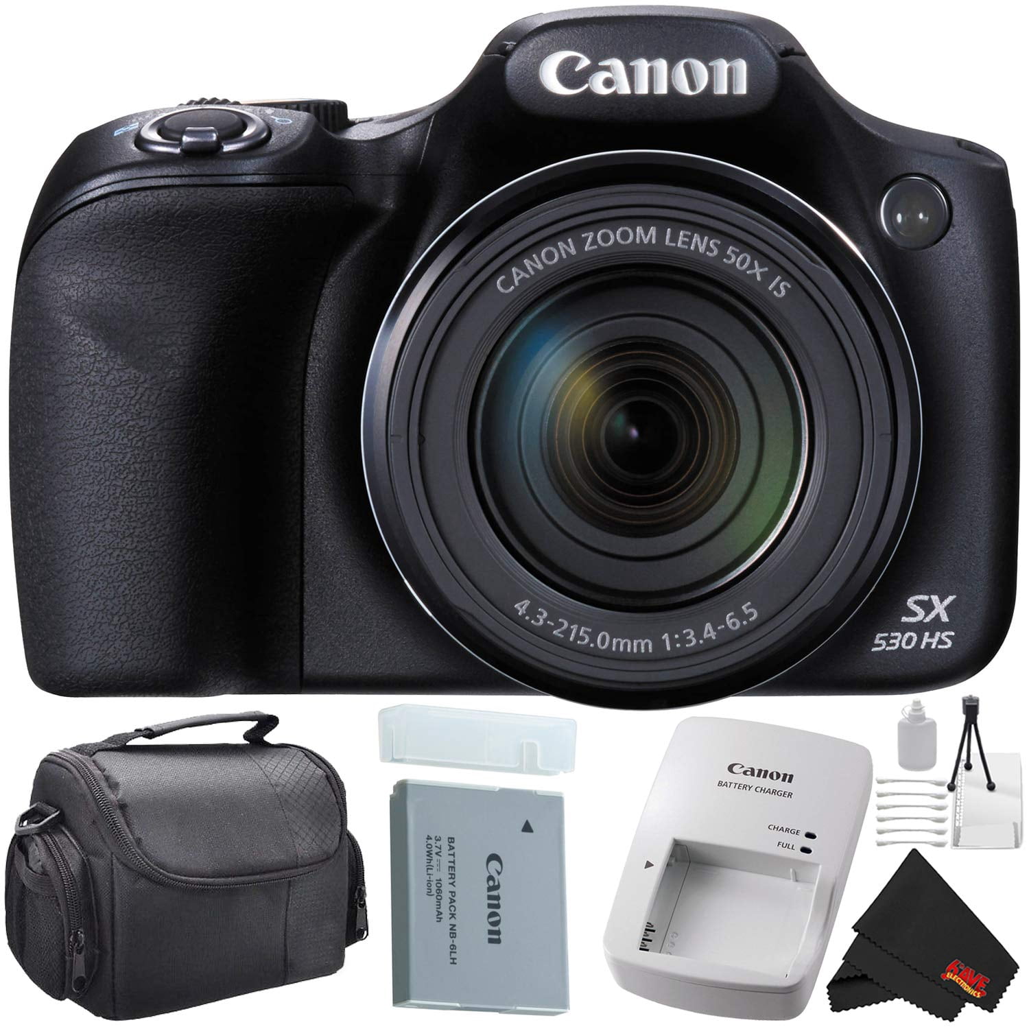 Canon PowerShot SX530 HS Digital Camera 50X Optical Zoom Bundle