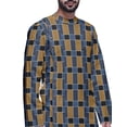 thumbnail image 3 of Atasi Designer Printed Summer Wear Long Kurta With White Pajama Set For Men, 3 of 3