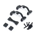 thumbnail image 3 of TISHITA Tie Rod Mount Axle Up Servo Bracket Set for WPL C14 C24 RC Car Vehicle Black, 3 of 8
