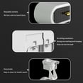 thumbnail image 4 of Dvkptbk toothbrush holders Toothbrush for Bathroom, Wall Mounted Toothbrush with Toothpaste Dispenser, with Toothbrush Cup, Tray Bathroom Toothbrush Toothpaste Dispenser, 4 of 8