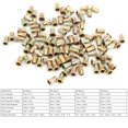 thumbnail image 1 of Kit de Noix Filetées à Tête Plate 100 Pcs, Noix à Rivets Plaquées Zinc Colorées Kit de Noix Filetées à Tête Plate pour Diverses Plaques Métalliques, Fixation, Écrous, 1 of 8