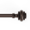 thumbnail image 1 of Mainstays 1/2" Bronze Urn Adjustable Curtain Rod Set, 48"-84", 1 of 6