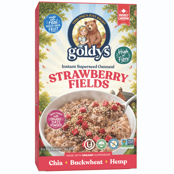 Goldy's Strawberry Fields Instant Oatmeal