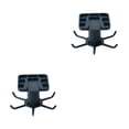 thumbnail image 1 of Maytalsory 1/2/3/5 Kitchen Hanger Self-adhesive Replacement Solid Color Punch-free 360 Degree Rotatable 6 Claw Detachable Mug Brush Rack Blue 2PCS, 1 of 6