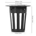 thumbnail image 4 of Hydroponics Pot, 100Pcs Fix Seedlings Soilless Plant Pot, Black Soilless Cultivation For Garden Containers Breeding Varieties Protect Roots Black, 4 of 8