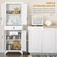 thumbnail image 4 of HOMCOM Armoire de Rangement de Garde-Manger de Cuisine 67 Pouces avec Portes et Étagères, 4 of 10