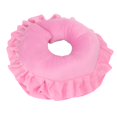 thumbnail image 2 of Beauty Salon Face Pillow, Skin Friendly U Shaped Neck Cushion 360° Protection Wavy Ruffle Design Comfortable  For Massage Traveling Pink, 2 of 8