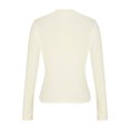 thumbnail image 4 of Timegard Going out Tops for Women Ruched Long Sleeve Slim Undershirts Basic Tee Fall Casual Comfy Tops, 4 of 9