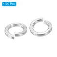 thumbnail image 3 of Unique Bargains Rondelle à Verrouillage Divisé M6, Lot de 100 Joint de Rondelle à Ressort en Acier Inoxydable 304 de 6 mm ID 9,5 mm OD, Ton Argent, 3 of 5
