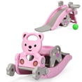 thumbnail image 1 of Costway Baby Rocking Horse Slide Set 4-in-1 Kids Swing Toys w/Basketball Hoop Ferrule, 1 of 10