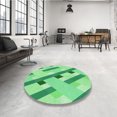 thumbnail image 4 of Ahgly Tapis Rectangulaire Lavable en Machine Intérieur Vert Jade Transitionnel, 2 Pieds x 3 Pieds, 4 of 7