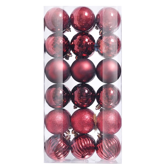 Agiferg 36PCS Christmas Xmas Tree Ball Bauble Hanging Home Party Ornament Decor 6CM