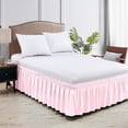 thumbnail image 2 of Jupe de Lit 18 Pouces Pouces / Style Enveloppant Taille TG / Microfibre / Rose, 2 of 6