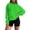 Green, variant on Womens Hoodie Fall Solid Oversize Hoodie Basic Pullover Sweatshirt Drop Shoulder Design Stretchy Casual Tops Women's Sweaters Hot Pink S