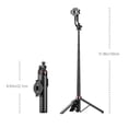 thumbnail image 3 of Outdoor Travel Photography Handheld Gimbal Selfie Stick With Shakes Retractable Stabilizer Desktop Phone Holders For Live Streaming And Tabletop Tripod Use, 3 of 9