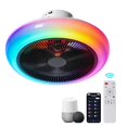 thumbnail image 1 of Music Ceiling Fan Light with RGB Starry Sky 6 Speed Remote Control for Kids Room and Bedroom, 1 of 8
