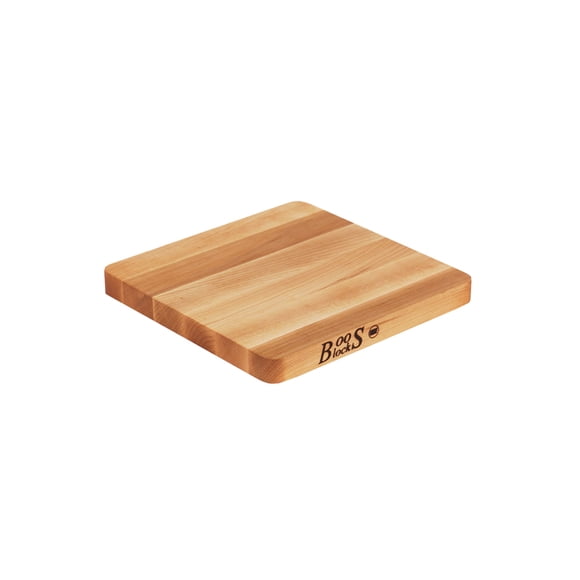 John Boos & Co. Edge-Grain Chop-N-Slice Cutting Board, Maple - 10" x 10" - 1" Thick