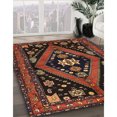 thumbnail image 2 of Ahgly Company Indoor Round Traditional Sienna Brown Persian Area Rugs, 4' Round, 2 of 6