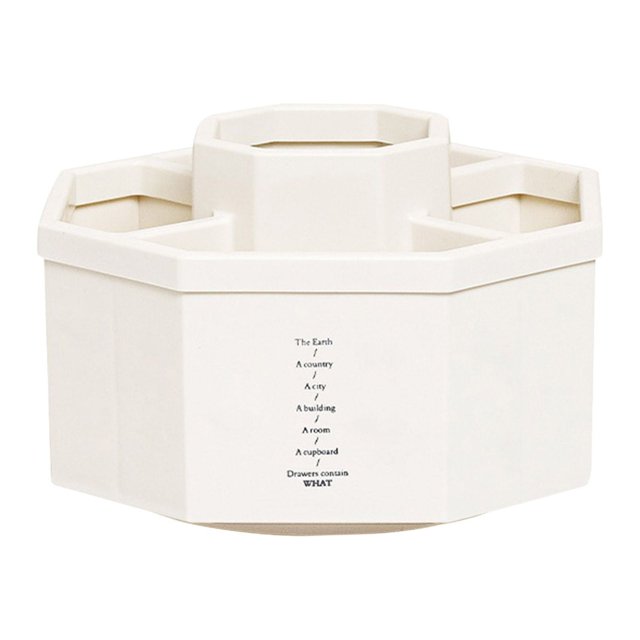 Pompotops 5-grid Multi-function Large-capacity Desktop Storage Box Student Office Pen Bucket Makeup Brush Holder Rotating, 360-degree Rotating Personalized Pen Holder Clearance