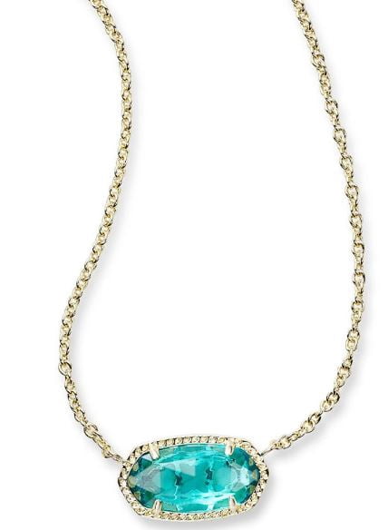 Kendra Scott Elisa Pendant Necklace In London Blue -