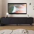 thumbnail image 3 of DAJU Meubles de Télé, Portes Structurées en Forme de Vague, avec Couches, Meuble Télé avec Pattes Robustes, 3 of 12