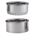thumbnail image 1 of 6Pcs Creative Stainless Steel Dumplings Wrapper Molds Set Wonton Wrapper Cutters, 1 of 5