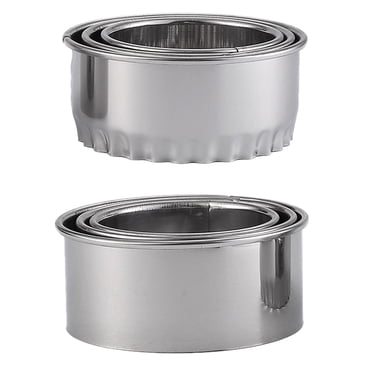 6Pcs Creative Stainless Steel Dumplings Wrapper Molds Set Wonton Wrapper Cutters
