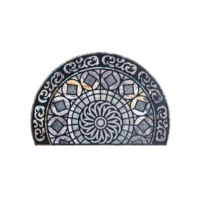 DEBGFS Clearance Half Circle Rug Front Door Mat Outside Entrance Half Moon Outdoor Mat Welcome Mat Outdoor Door Mat Outdoor Entrance Outside Door Mats for Front Door Entry Home Decor A,d