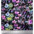 thumbnail image 3 of Soimoi Rayon Fabric Flower Watercolor Decor Fabric Printed Yard 42 Inch Wide, 3 of 3