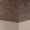 thumbnail image 2 of Fasade Miniquattro Vinyl 2ft x 2ft Lay-In Ceiling Panel Bermuda Bronze 5 Pack, 2 of 5