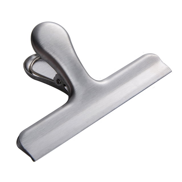 Meitianfacai Food Clip Bag Clips, Food Storage Stainless Steel Chip Bag Clips 4 inch width