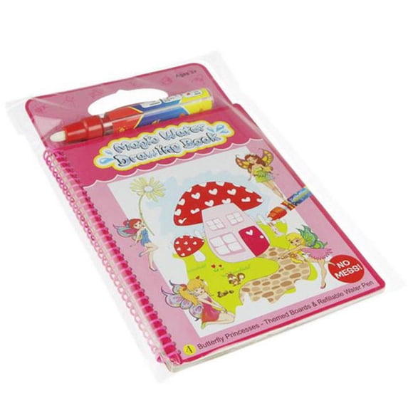 Children Water Reveal Coloring Book Cartoon Design Painting Drawing Book Pen Set Kids Educational Toy